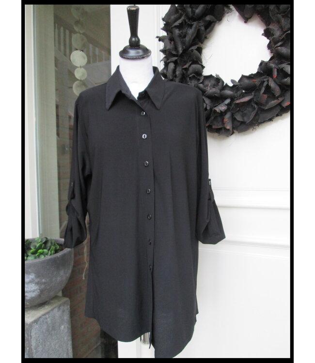 Schwarz Magna Bluse