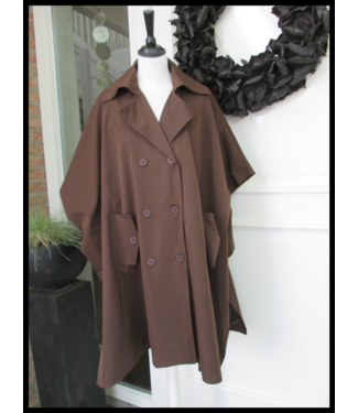 merkloos Braun Poncho