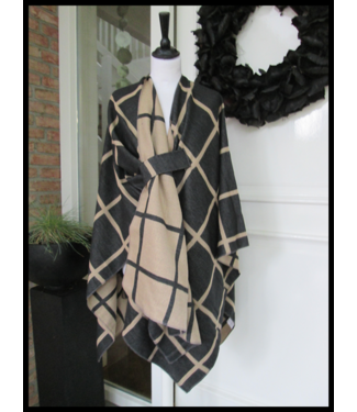 merkloos Insteek Poncho