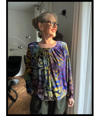 Magna Violet Magna Bluse
