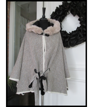 merkloos Gevoerde Teddy Poncho