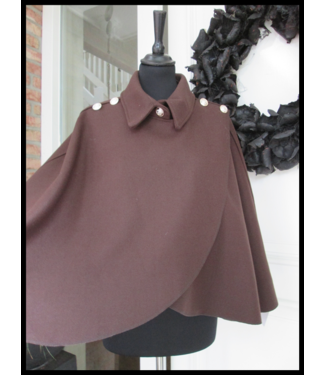 merkloos Braun Poncho