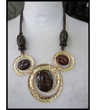 merkloos Brown Necklet