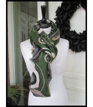 merkloos Grün Schal