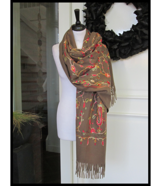 merkloos Brown Shawl