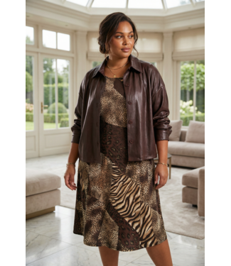 Magna Braun Magna Kleid