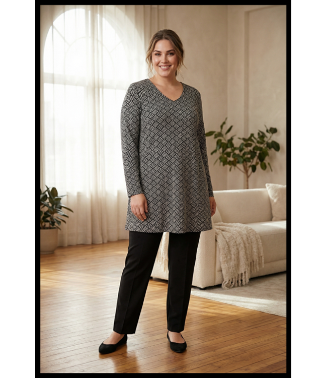 Schwarz Magna Tunika