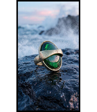 merkloos Green Ring