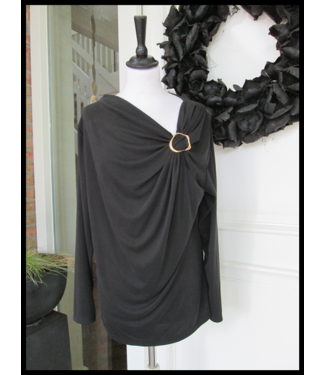 merkloos Schwarz Shirt