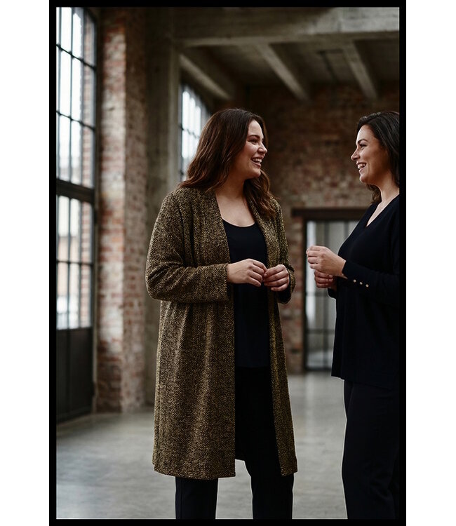 Halflang Lurex Magna Vest