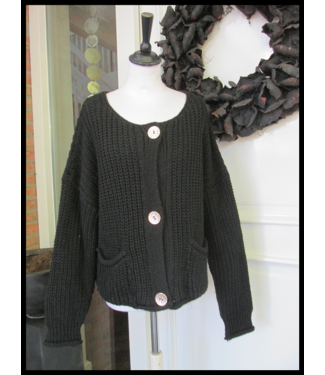 merkloos Black Waistcoat