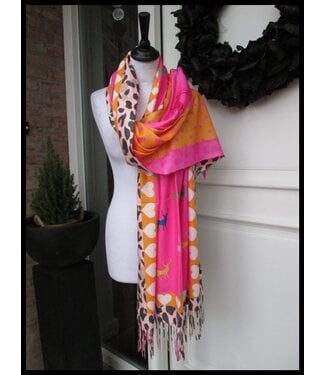 merkloos Pink Shawl
