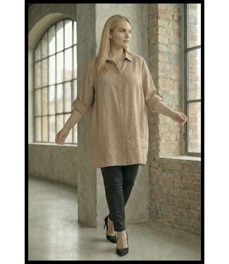 merkloos Linnen Blouse