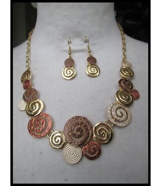 merkloos Tweedelige Ketting