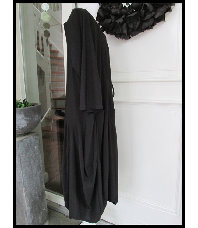 Schwarz Magna Kleid