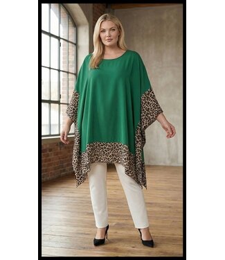 merkloos Grün Tunika