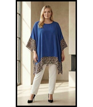 merkloos Blau Tunika