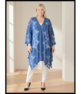 merkloos Blau Tunika