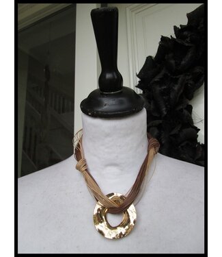 merkloos Braun Halskette