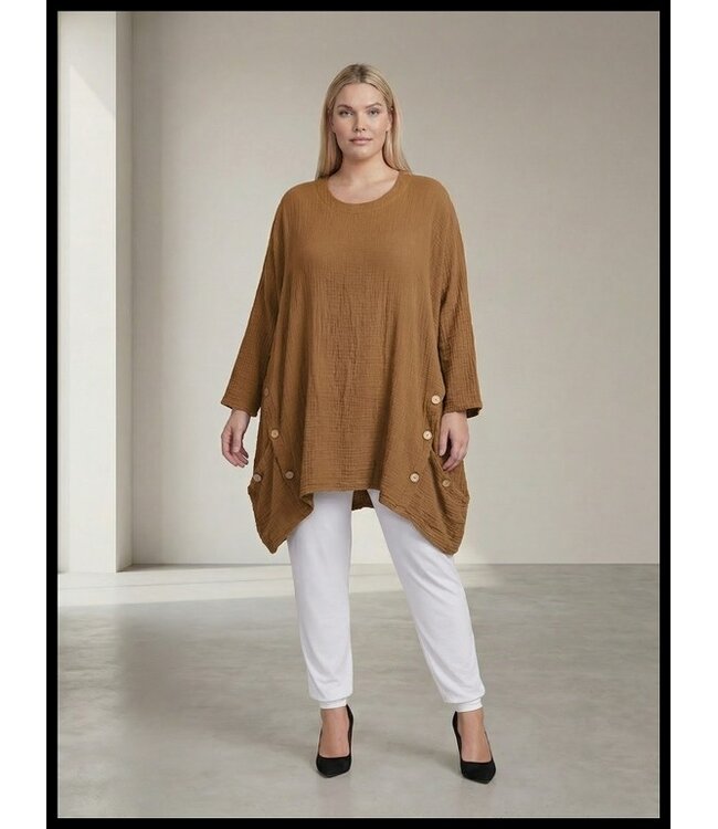 Jeansblauw, Wafeltjes Tuniek