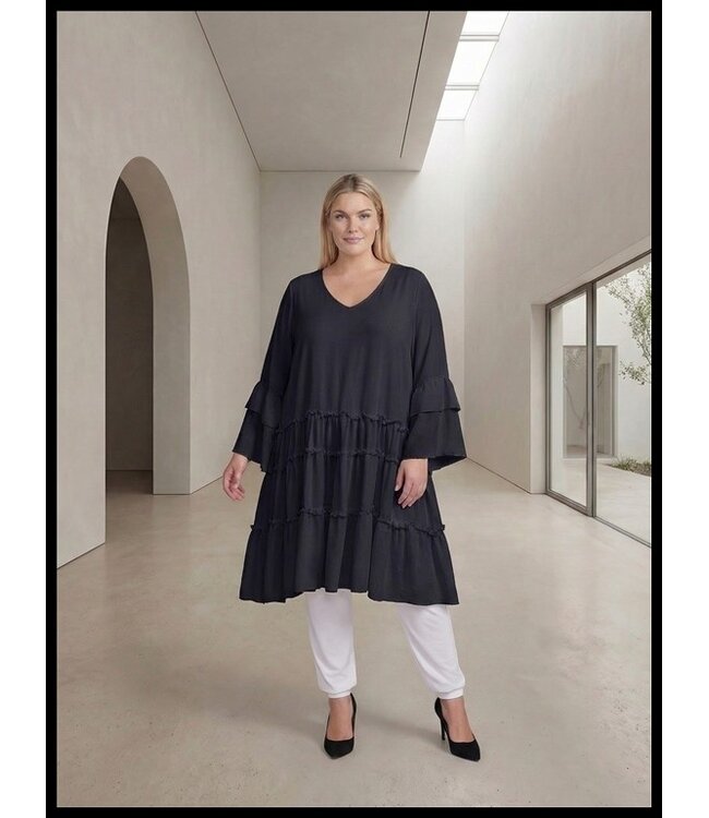 Schwarz Kleid