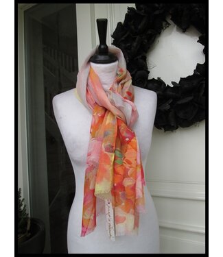 merkloos Orange Shawl
