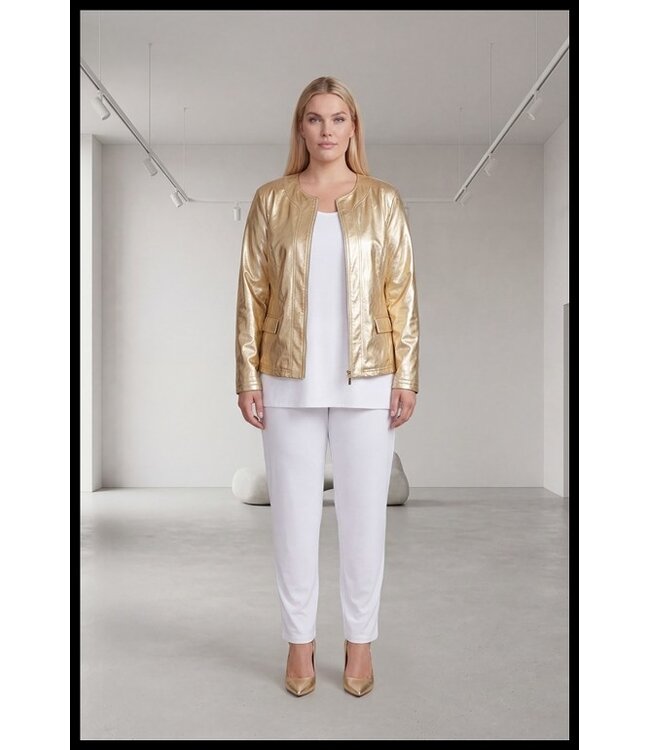 Gouden Leatherlook Magna Jasje