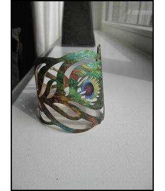 merkloos Buigzame Pauwen Armband