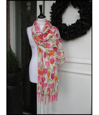 merkloos Pink Shawl
