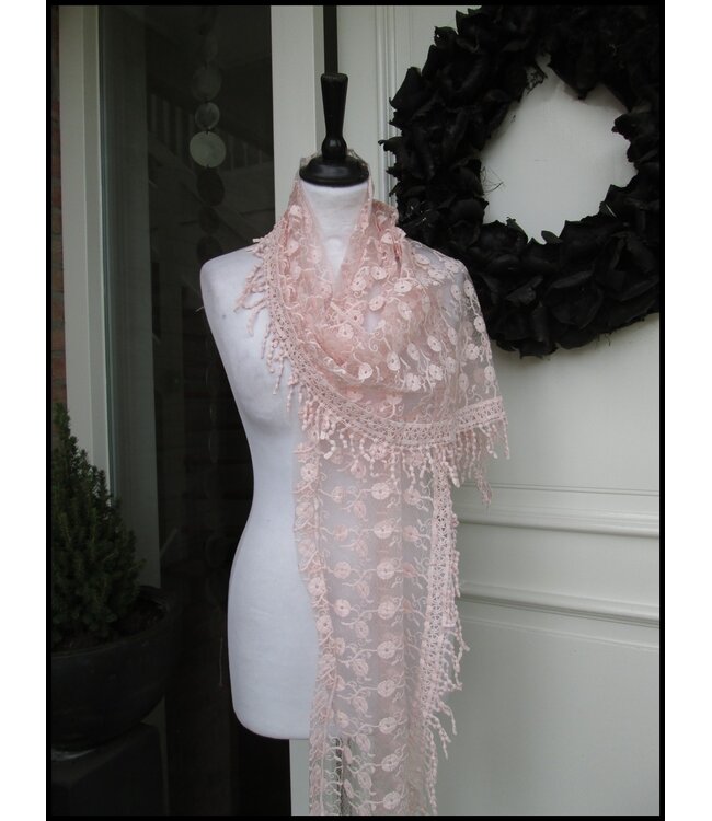 Roze Kanten Sjaal