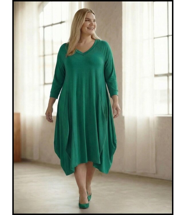 Grün Magna Kleid