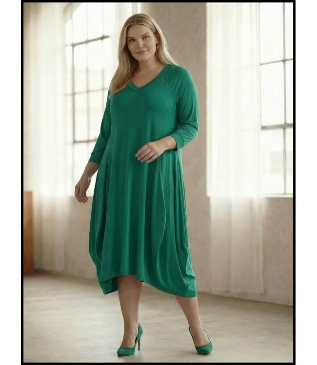 Grün Magna Kleid