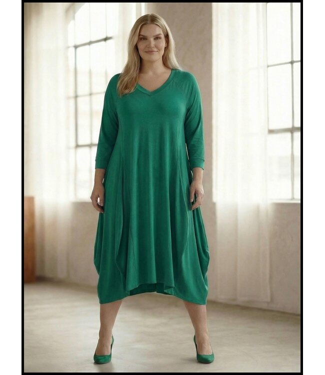 Grün Magna Kleid