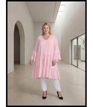merkloos Rosa Kleid