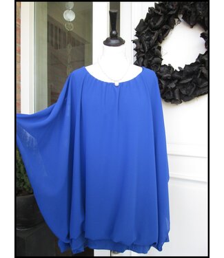 merkloos Blau Tunika