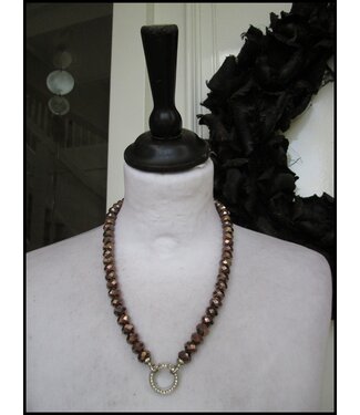 merkloos Aparte Strass Ketting