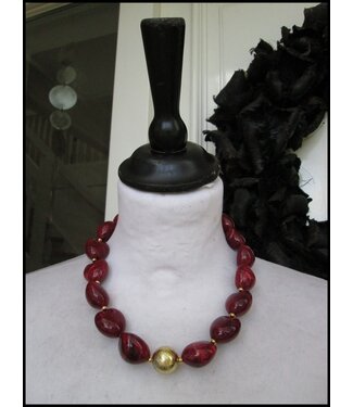 merkloos Bordeaux Ketting