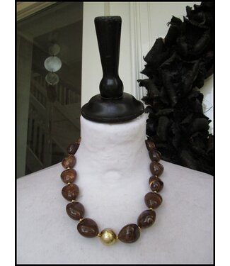 merkloos Bruine Ketting