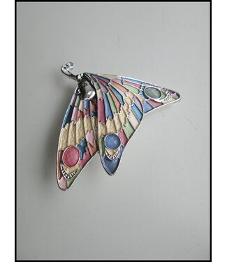 merkloos Vlinder Broche