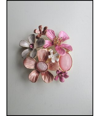 merkloos Sjieke Bloemen Broche