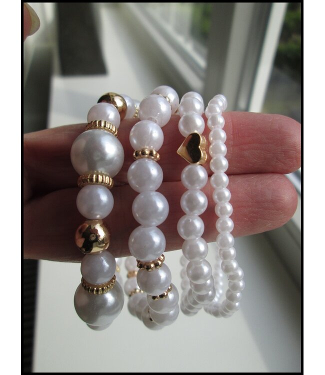 4 Parel Armband