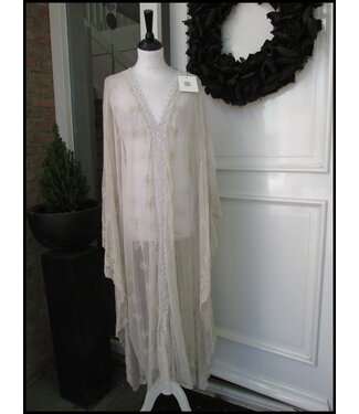 merkloos Braun Kleid