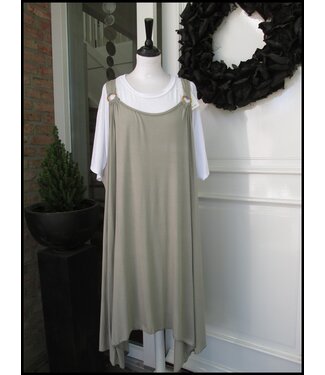merkloos Weiß Kleid