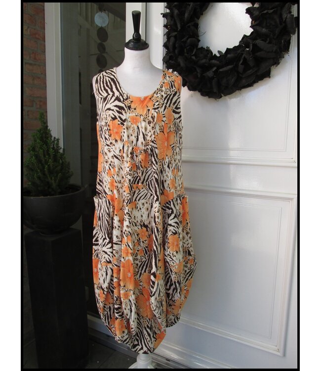 Orange Magna Kleid
