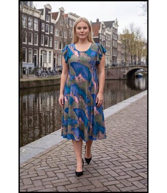 Magna Blau Magna Kleid