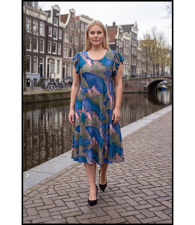 Blau Magna Kleid