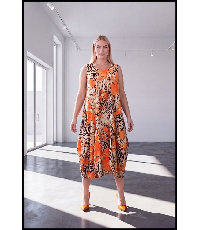Orange Magna Kleid