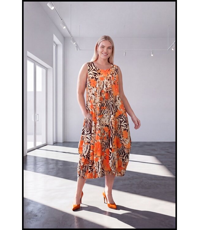 Orange Magna Kleid