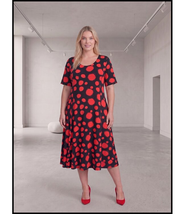 Schwarz Magna Kleid