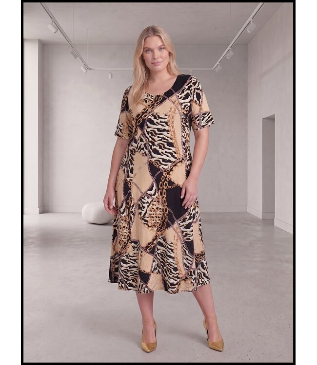 Schwarz Magna Kleid